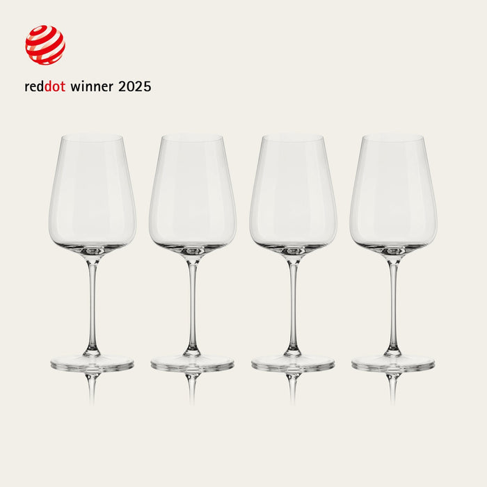 Wine glasses glassware by Fable Home, shown in a clear finish. – #clear