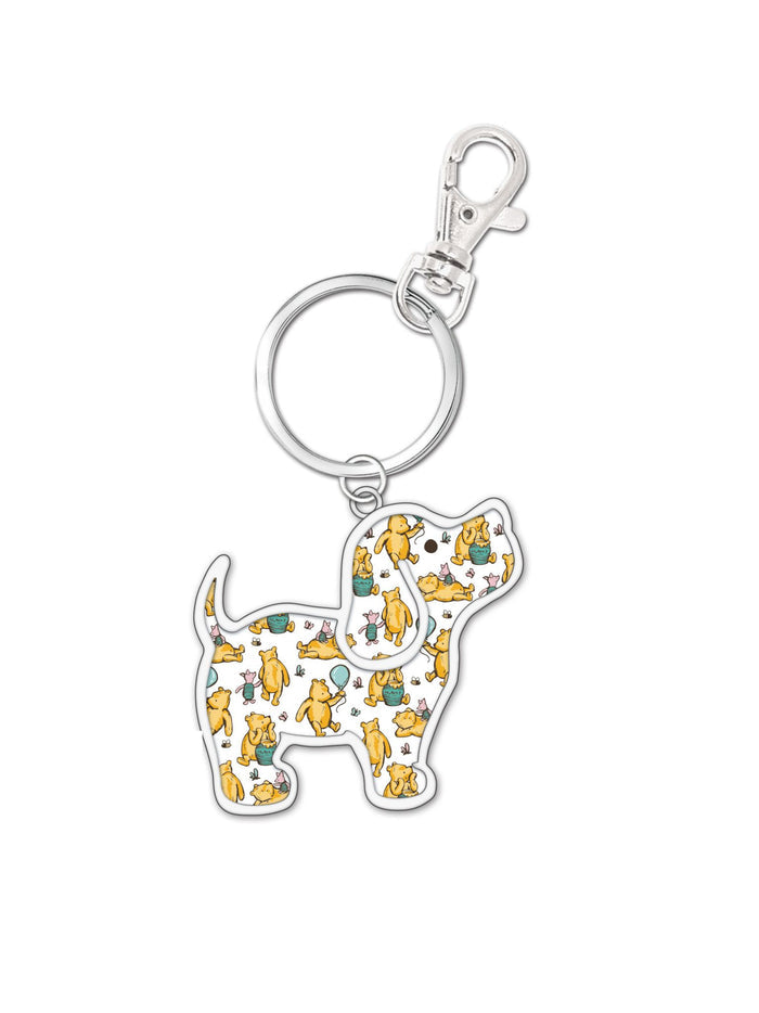 WINNIE AND P PUP KEY RING PUPPIE LOVE