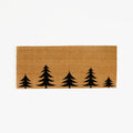 Winter Tree Line Black and Natural Holiday Doormat 24"x57"