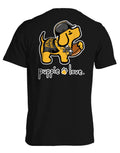 YELLOW AND BLACK MASCOT PUP PUPPIE LOVE