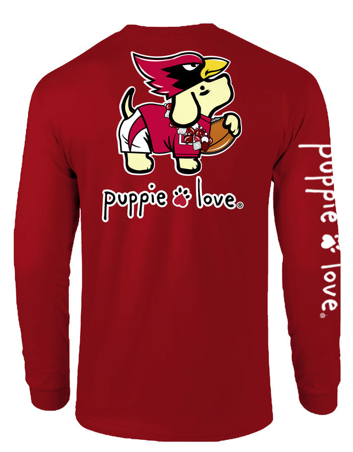YELLOW AND RED MASCOT PUP, ADULT LS PUPPIE LOVE