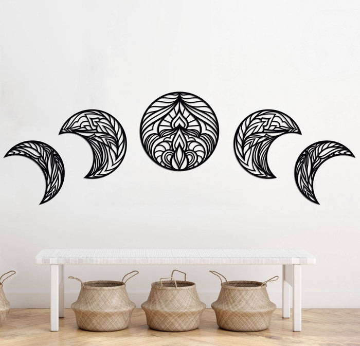 Yoga Moons - Metal Wall Art - MetalPlex