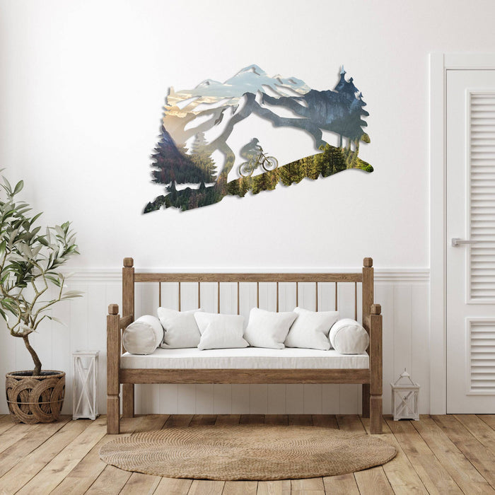 Yosemite Mountain Biker - Metal Wall Art - MetalPlex