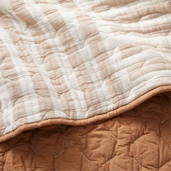 Yucatan Terracotta Stripe Full/Queen Quilt