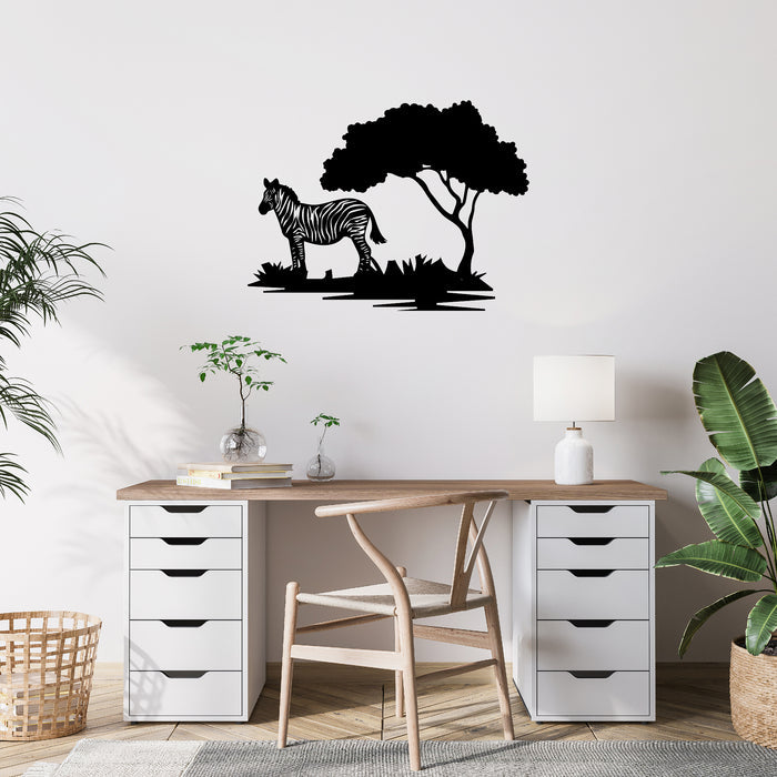 Zebra Tree - Metal Wall Art - MetalPlex