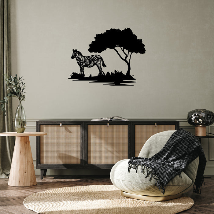 Zebra Tree - Metal Wall Art - MetalPlex