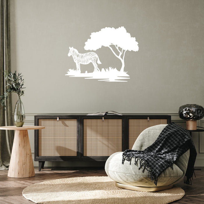 Zebra Tree - Metal Wall Art - MetalPlex