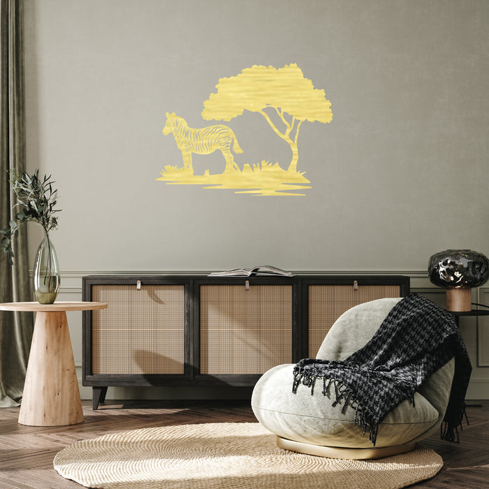 Zebra Tree - Metal Wall Art - MetalPlex