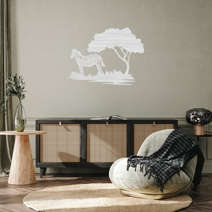 Zebra Tree - Metal Wall Art - MetalPlex