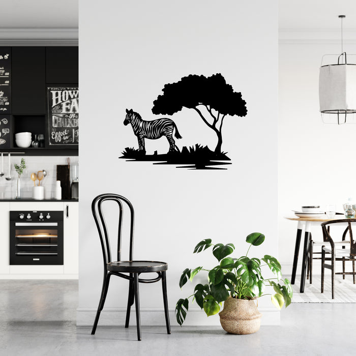 Zebra Tree - Metal Wall Art - MetalPlex